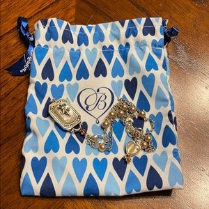 Brighton Chatelaine Fleur de Lis Pearl Bracelet